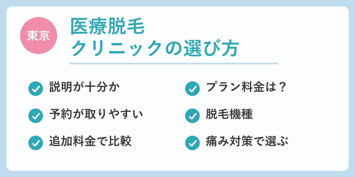 東京_医療脱毛_おすすめ_選び方